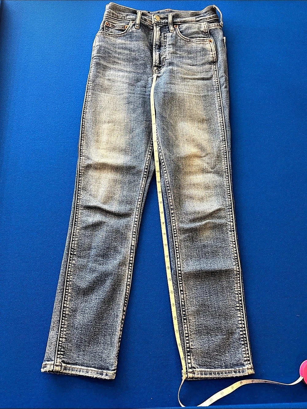 Gap Cigarette High Rise Jeans Blue Waist 25